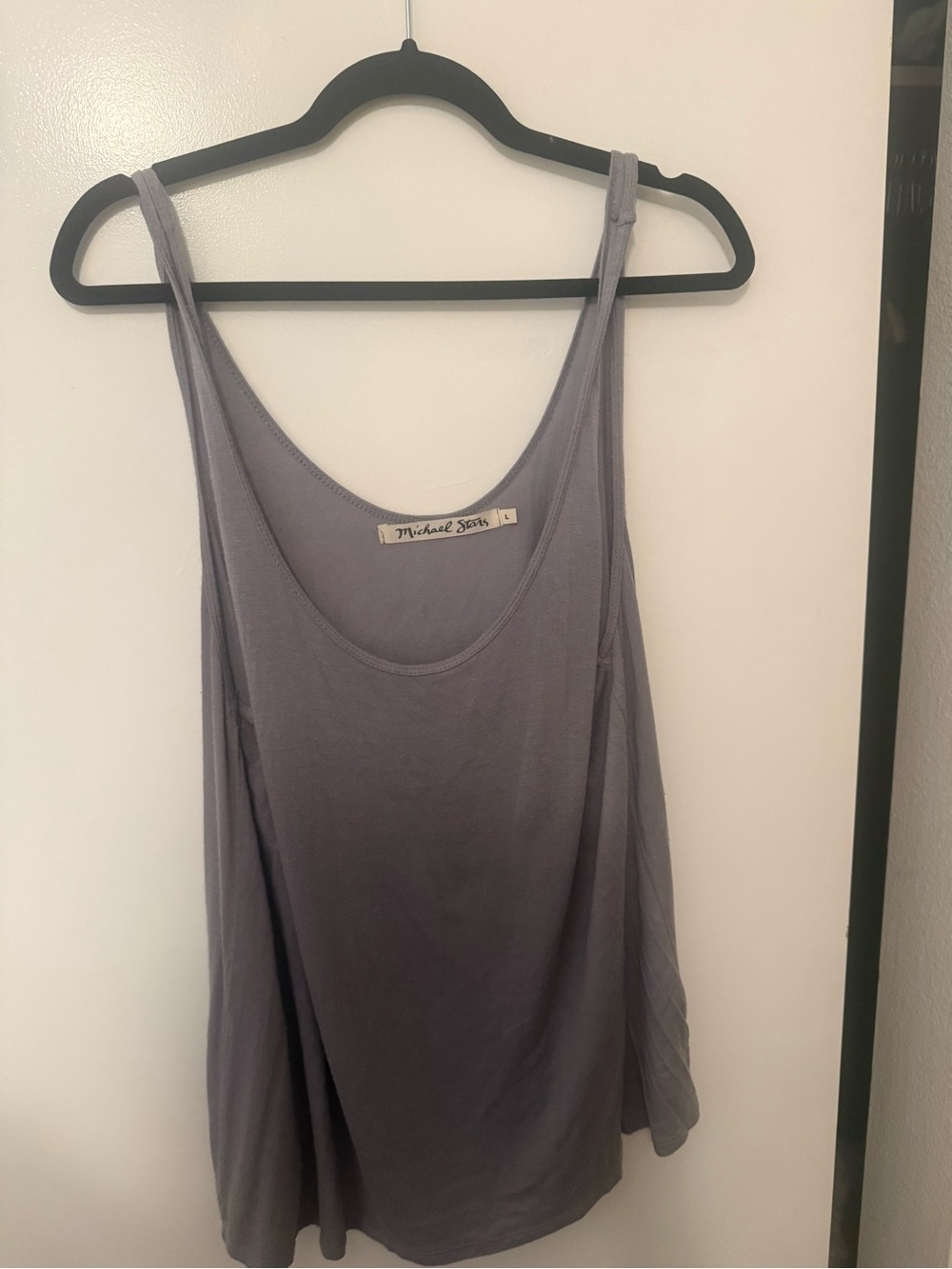 Michael Stars Lavender Gray Scoop Tank
